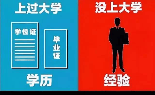 “上大學”和“沒上大學”的區別，五張圖既真實又無奈，很是現實