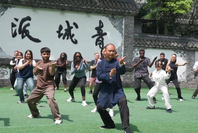 四川大學留學生沉浸式研學 感悟青城武術非遺魅力