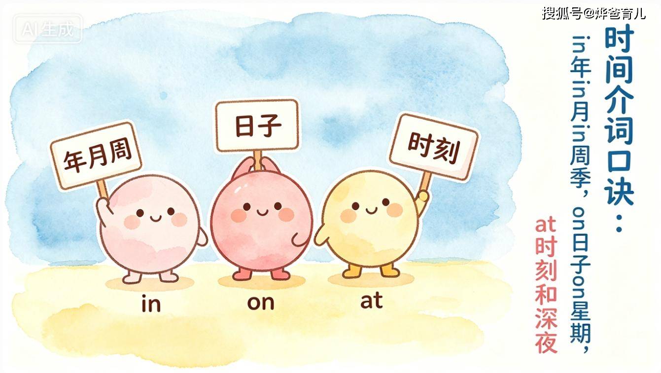 給娃收藏！1-6 年級英語介詞用法合集，直接照著學，考試不再丟分