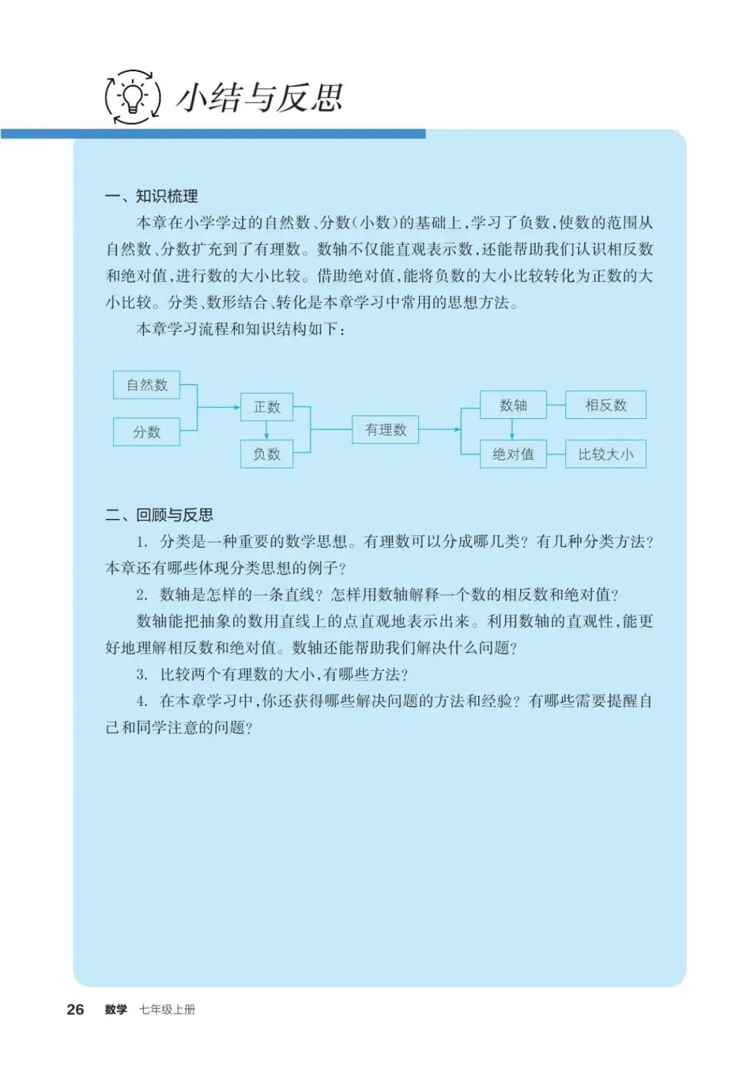 浙教版七年級數學上冊電子課本(2026年新教材)
