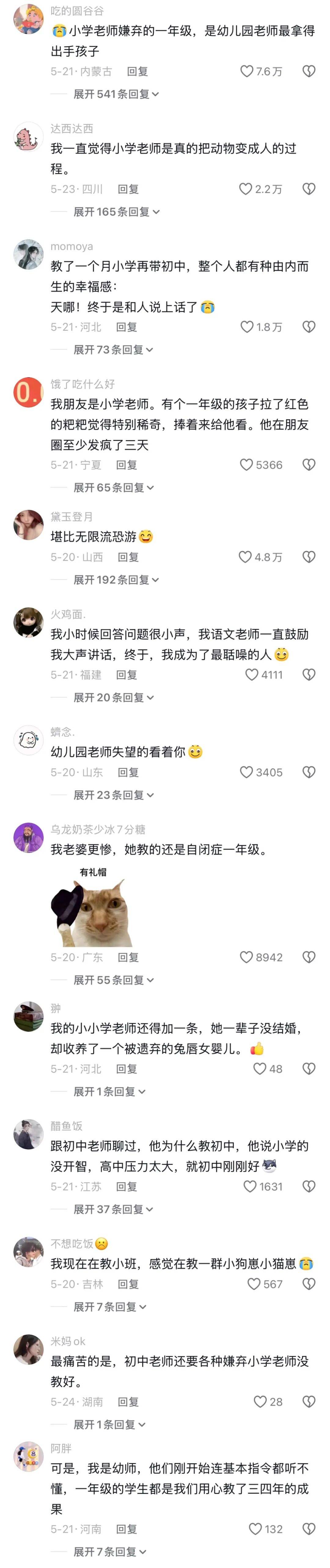 小學老師的偉大我後知後覺，突然覺得小學老師好牛！