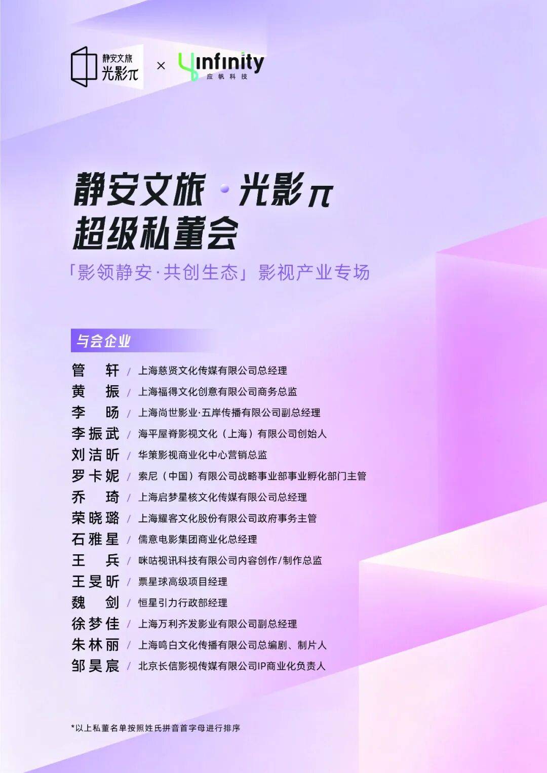 「影領靜安·共創生態」影視產業專場私董會成功舉辦！｜靜安文旅·光影π私董會