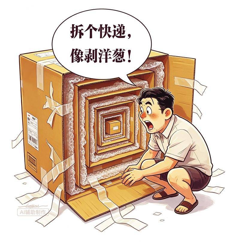 快遞過度包裝不能再任性