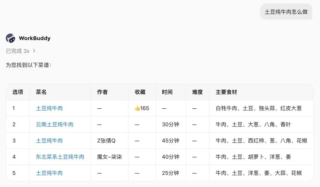 豆果美食skill，你的AI助手也能教你做飯