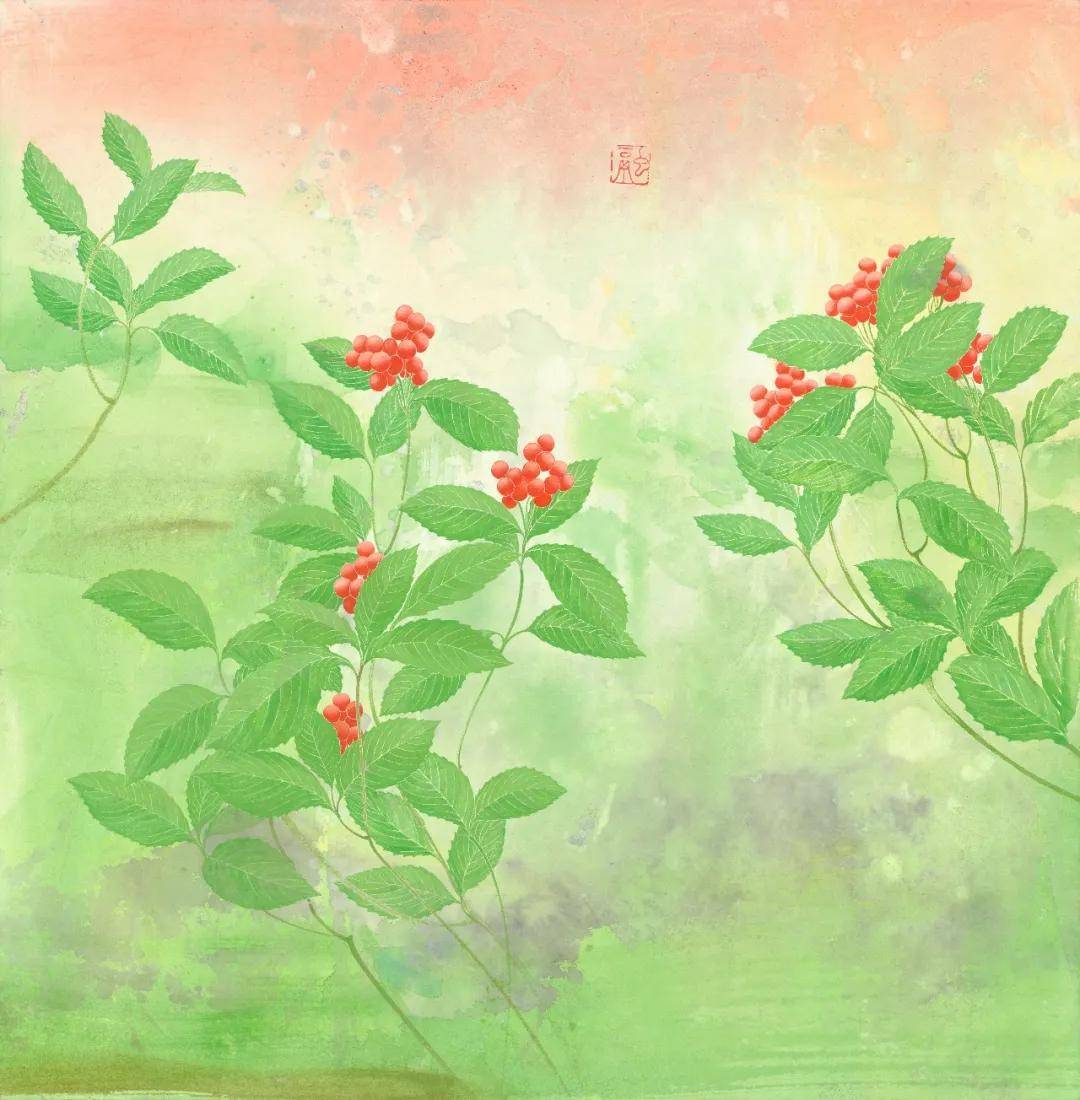 “東方本草, 華夏色彩 -丁融本草繪畫作品展”於浦東圖書館舉行