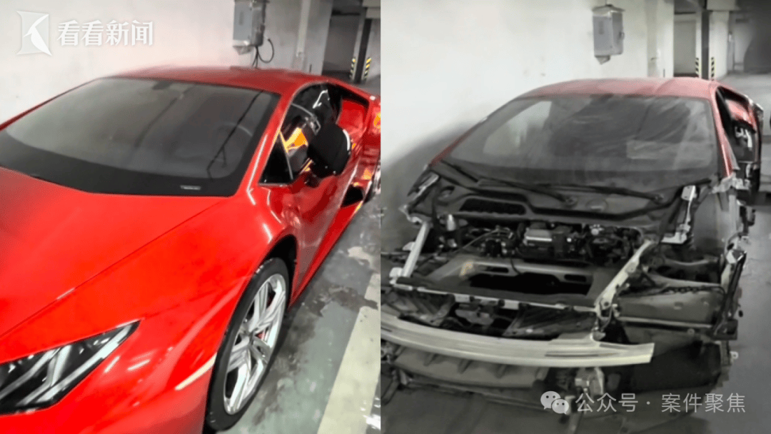 400萬買的蘭博基尼停地庫，車主留學回國後傻眼：全車只剩空殼