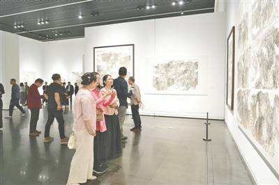 “天地之中·生態黃河”山水書法藝術展在鄭開展